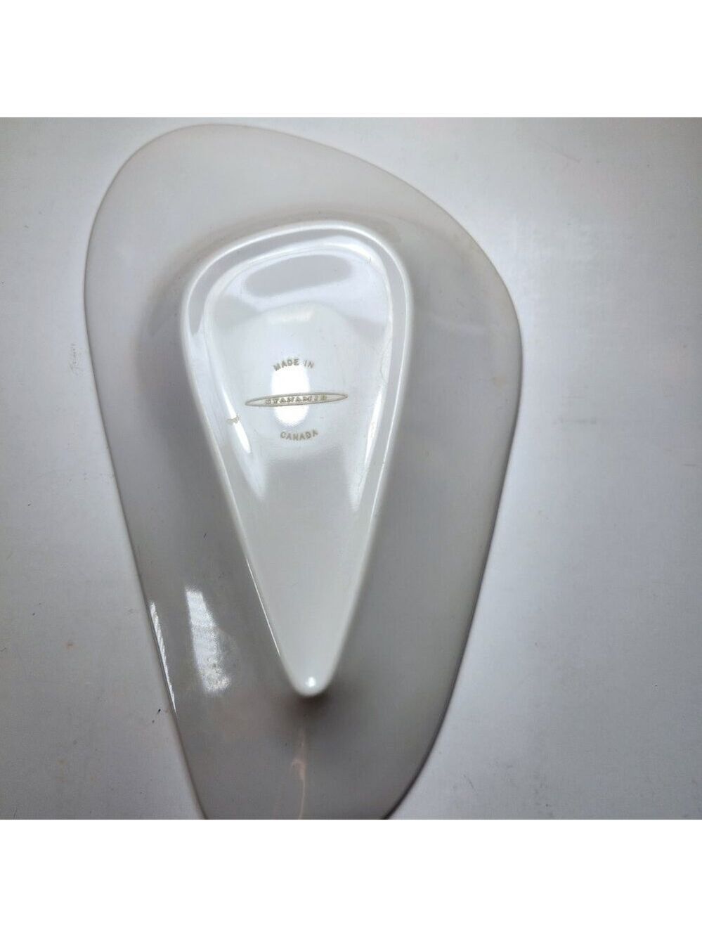 Ashtray Vintage Melamine Mid Century Kidney Shape Autumn Leaves Made in Canada - Picture 7 of 8
